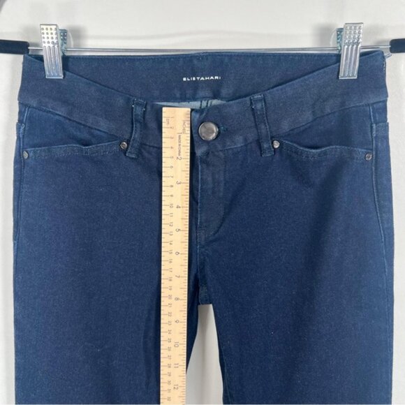 ELIE TAHARI Joey Jean Skinny Boot Mid Rise Flare Leg Jeans Style E42V1203 Size 2 - Picture 9 of 12